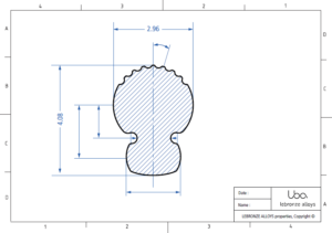 Copper and copper alloys complex profiles